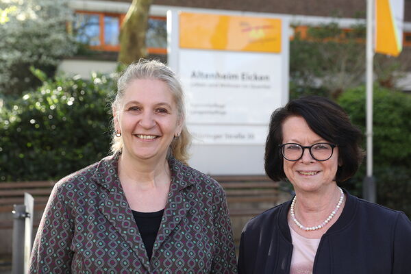 Carmen Adily, Pflegedienstleitung und Susanne Dittrich, Einrichtungsleitung